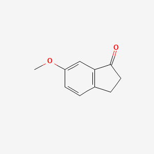 Chemical structure of 6-Methoxy-1-indanone