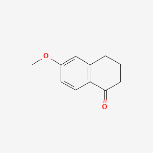 Chemical structure of 6-Methoxy-1-tetralone
