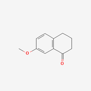 Chemical structure of 7-Methoxy-1-tetralone