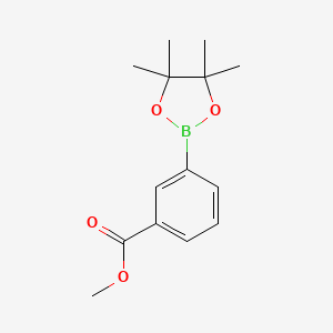 Chemical structure of 3-Methoxycarbonylphenylboronic acid pinacol ester