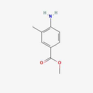 Chemical structure of methyl 4-amino-3-methylbenzoate