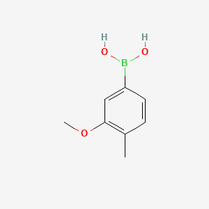Chemical structure of 3-Methoxy-4-methylbenzeneboronic acid