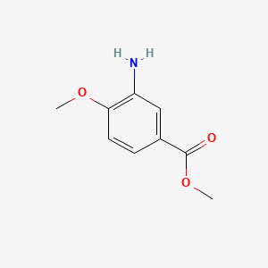 Chemical structure of Methyl 3-amino-4-methoxybenzoate
