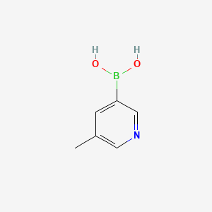 Chemical structure of 5-Methylpyridine-3-boronic acid