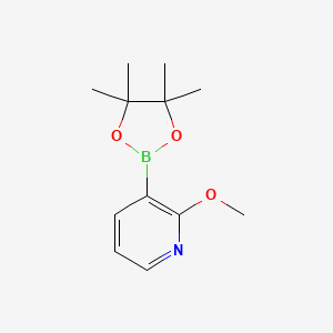 Chemical structure of 2-Methoxypyridine-3-boronic acid pinacol ester