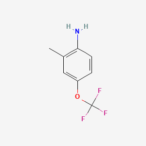 Chemical structure of 2-Methyl-4-(trifluoromethoxy)aniline