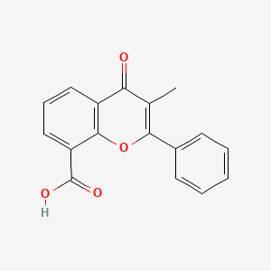Chemical structure of 3-Methylflavone-8-carboxylic acid