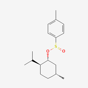 Chemical structure of (1S,2R,5S)-(+)-Menthyl (R)-p-Toluenesulfinate