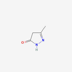 Chemical structure of 3-Methyl-5-pyrazolone