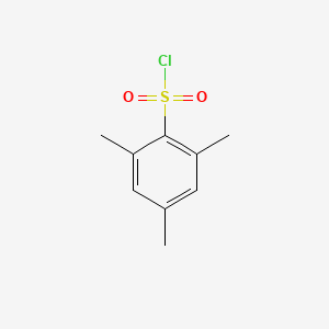 Chemical structure of 2-Mesitylenesulfonyl chloride