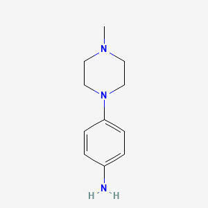 Chemical structure of 4-(4-Methyl-1-piperazinyl)aniline