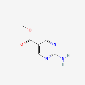 Chemical structure of Methyl 2-aminopyrimidine-5-carboxylate
