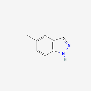 Chemical structure of 5-Methyl-1H-indazole