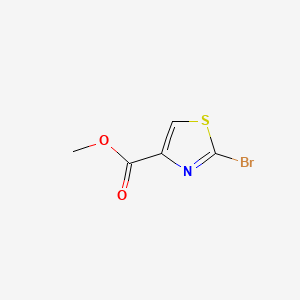 Chemical structure of methyl 2-bromothiazole-4-carboxylate