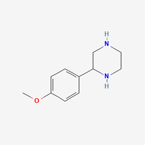 Chemical structure of 2-(4-Methoxyphenyl)piperazine