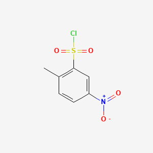 Chemical structure of o-Toluenesulfonyl chloride, 5-nitro-