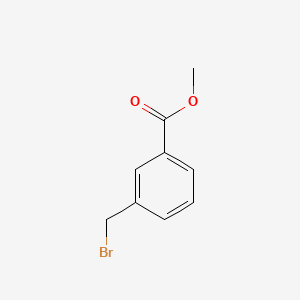Chemical structure of Methyl 3-(bromomethyl)benzoate