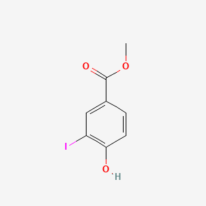 Chemical structure of Methyl 4-hydroxy-3-iodobenzoate