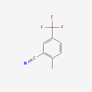 Chemical structure of 2-Methyl-5-(trifluoromethyl)benzonitrile