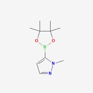 Chemical structure of 1-Methyl-1H-pyrazole-5-boronic acid pinacol ester