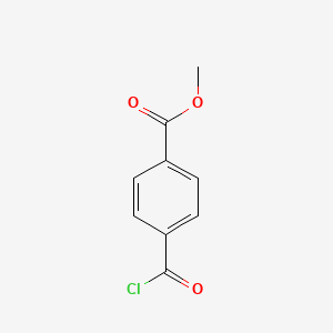 Chemical structure of Methyl 4-(chlorocarbonyl)benzoate