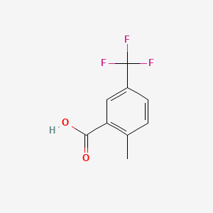 Chemical structure of 2-Methyl-5-(trifluoromethyl)benzoic acid