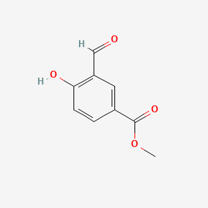 Chemical structure of Methyl 3-formyl-4-hydroxybenzoate