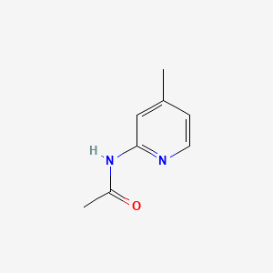 Chemical structure of 2-Acetamido-4-methylpyridine