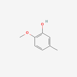 Chemical structure of 2-Methoxy-5-methylphenol
