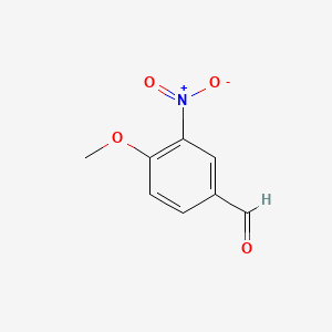 Chemical structure of 4-Methoxy-3-nitrobenzaldehyde