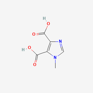 Chemical structure of 1-Methyl-1H-imidazole-4,5-dicarboxylic Acid