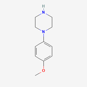 Chemical structure of 1-(4-Methoxyphenyl)piperazine