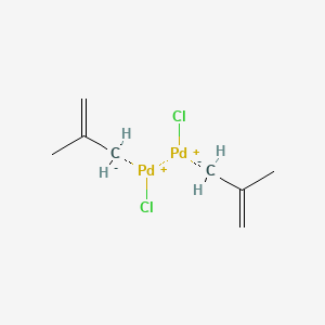 Chemical structure of (2-Methylallyl)palladium(II) chloride dimer