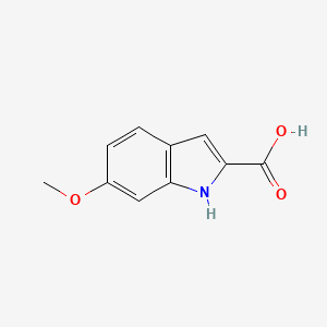 Chemical structure of 6-Methoxyindole-2-carboxylic acid