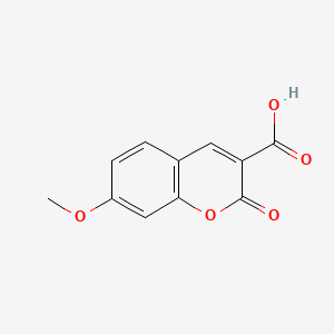 Chemical structure of 7-Methoxycoumarin-3-carboxylic acid