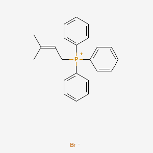 Chemical structure of (3,3-Dimethylallyl)triphenylphosphonium bromide