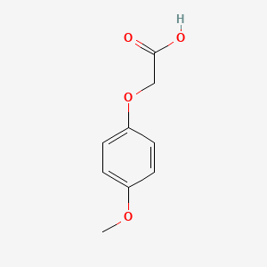 Chemical structure of p-Methoxyphenoxyacetic acid