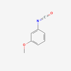 Chemical structure of 3-methoxyphenyl isocyanate