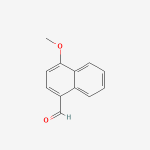 Chemical structure of 4-Methoxy-1-naphthaldehyde