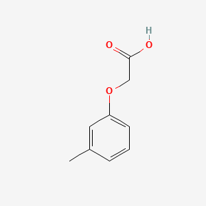 Chemical structure of 3-Methylphenoxyacetic acid