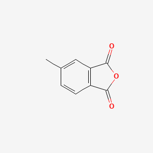 Chemical structure of 4-methylphthalic anhydride