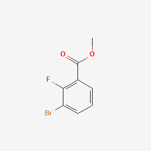 Chemical structure of Methyl 3-bromo-2-fluorobenzoate