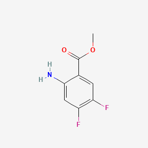 Chemical structure of Methyl 2-amino-4,5-difluorobenzoate