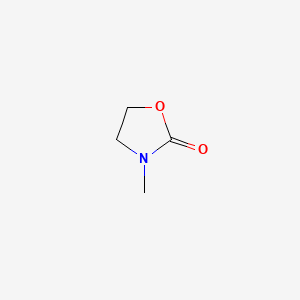 Chemical structure of 3-methyl-2-oxazolidinone