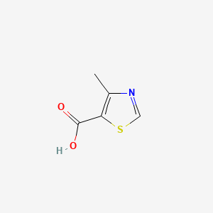 Chemical structure of 4-methylthiazole-5-carboxylic acid