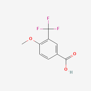 Chemical structure of 4-Methoxy-3-(trifluoromethyl)benzoic acid