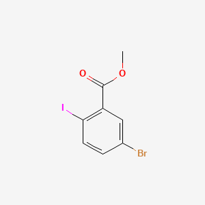 Chemical structure of Methyl 5-bromo-2-iodobenzoate