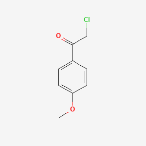 Chemical structure of 4-Methoxyphenacylchloride