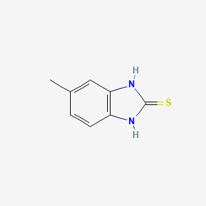 Chemical structure of 2-Mercapto-5-methylbenzimidazole