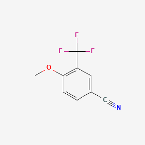 Chemical structure of 4-Methoxy-3-(trifluoromethyl)benzonitrile